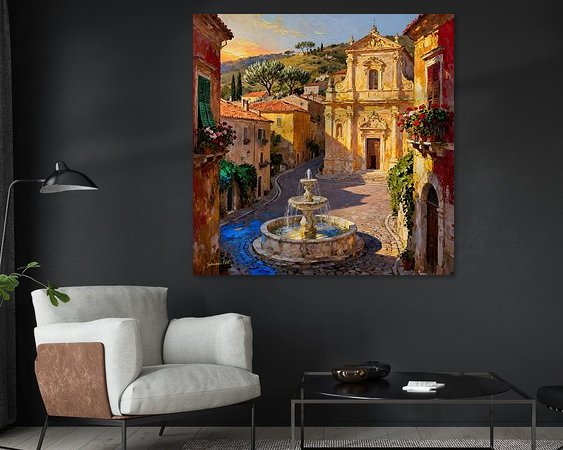 Example of the artwork in a room