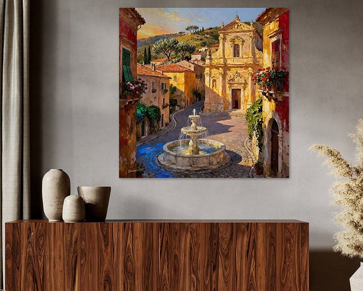 Example of the artwork in a room