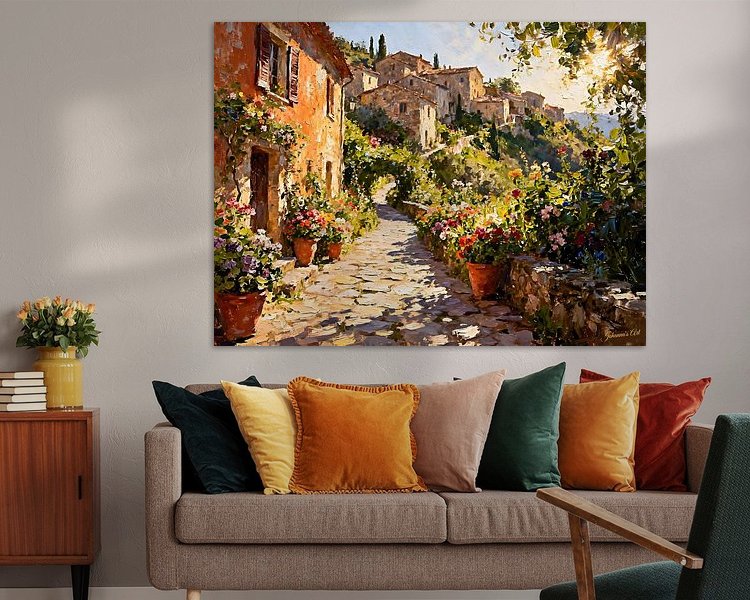 Example of the artwork in a room