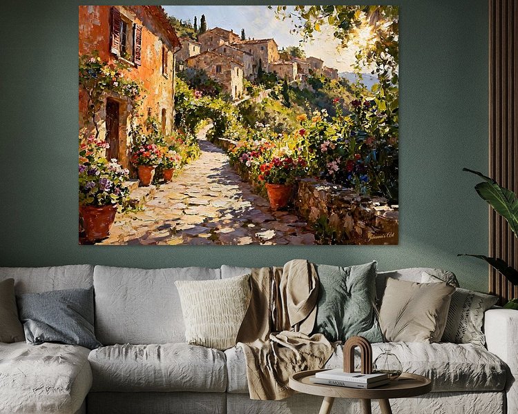 Example of the artwork in a room