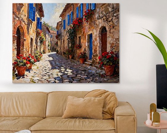 Example of the artwork in a room