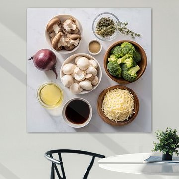 Still life with fresh ingredients