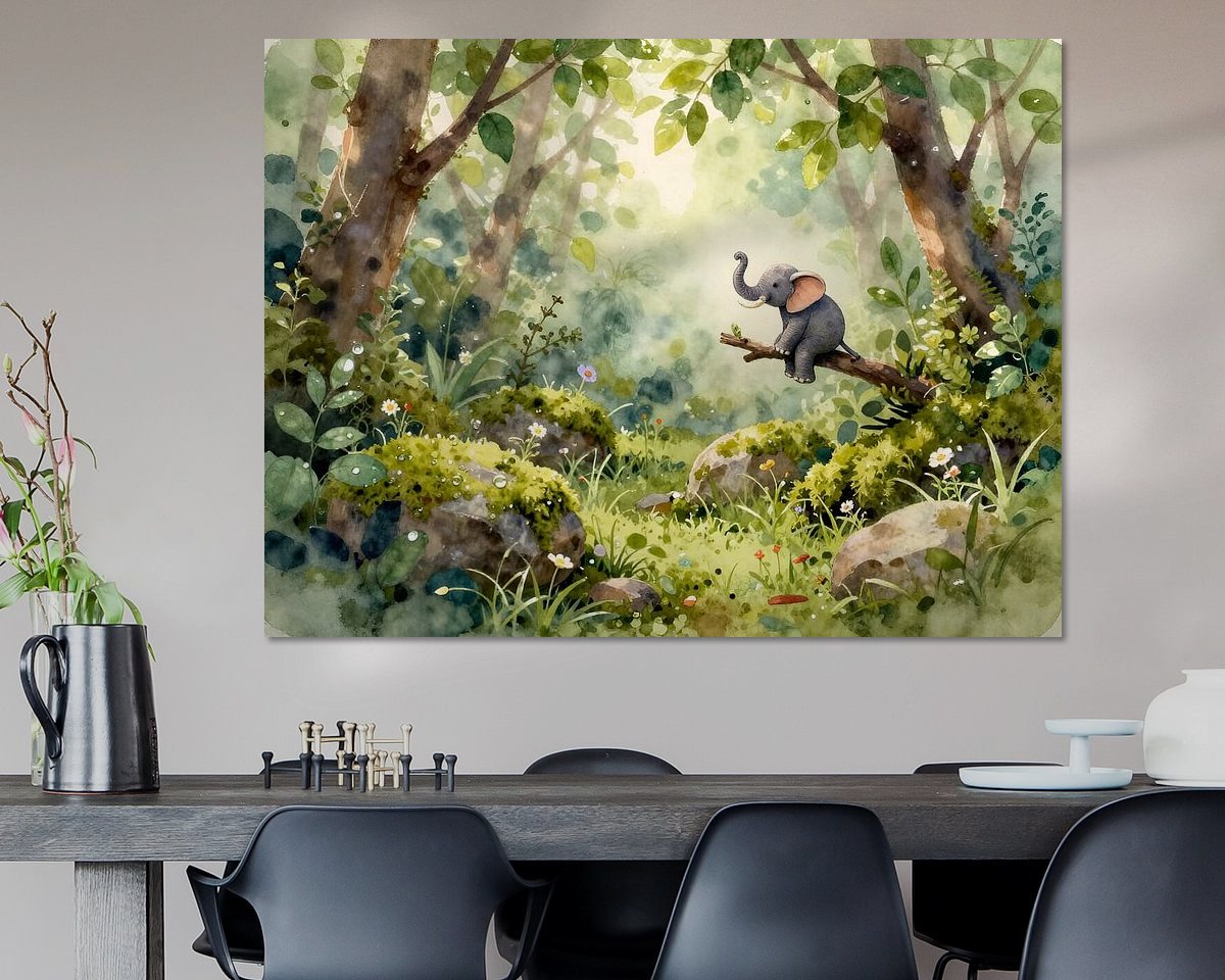 Example of the artwork in a room