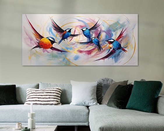 Example of the artwork in a room