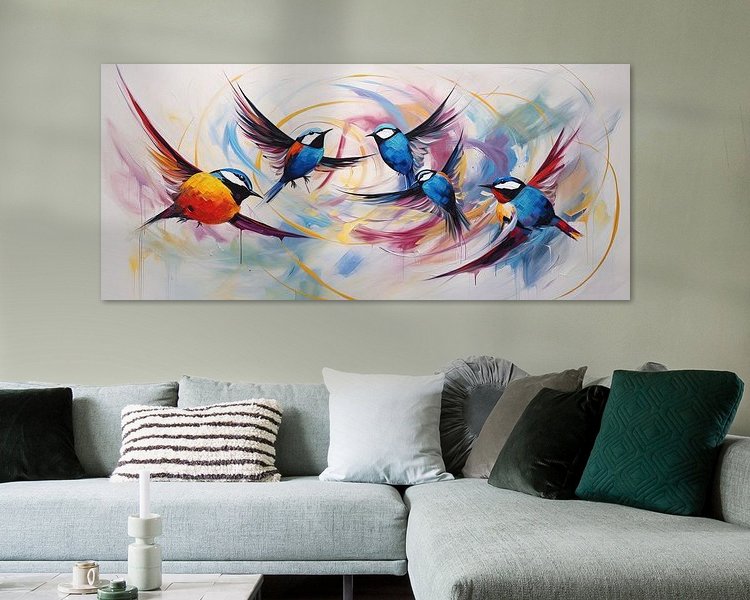 Example of the artwork in a room