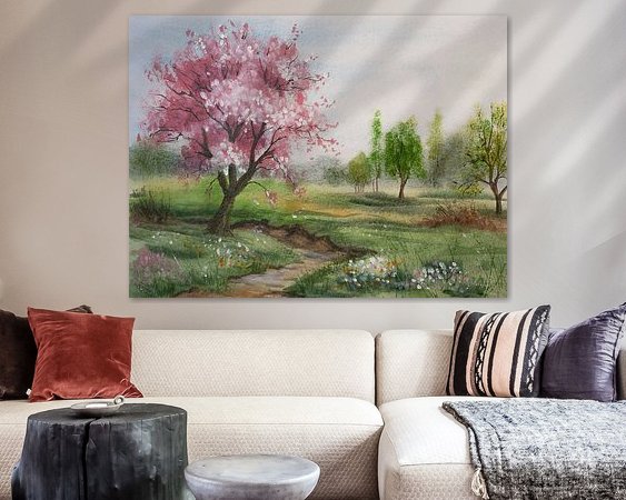 Example of the artwork in a room