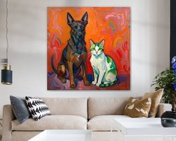 Example of the artwork in a room