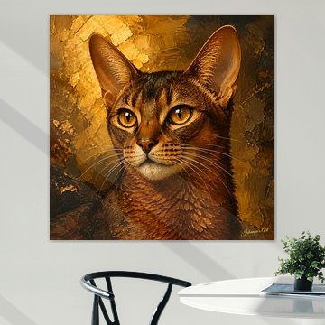 Katzenkunstsammlung – Abessinierkatze von Johannas Art Creations