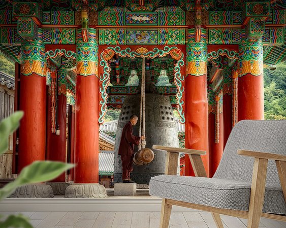 Example of the artwork in a room