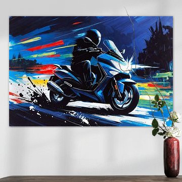 Der rasende Motorroller