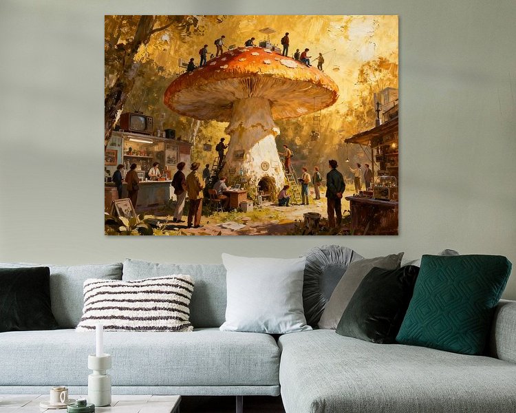 Example of the artwork in a room