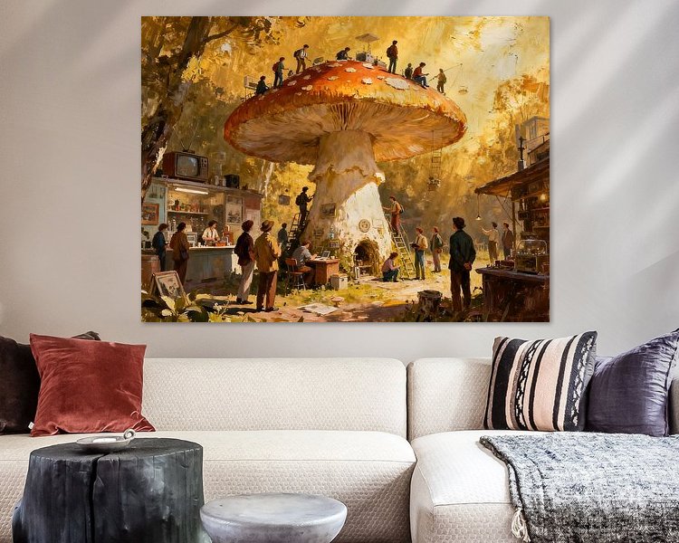 Example of the artwork in a room