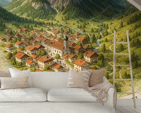 Example of the artwork in a room
