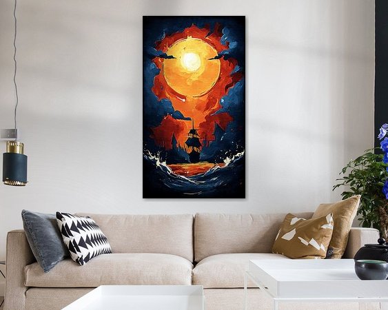 Example of the artwork in a room