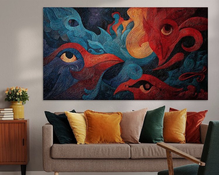 Example of the artwork in a room