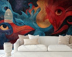 Example of the artwork in a room