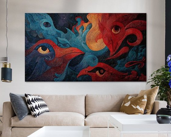 Example of the artwork in a room