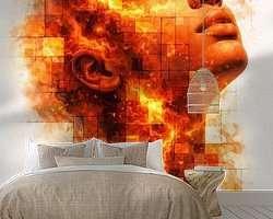 Example of the artwork in a room