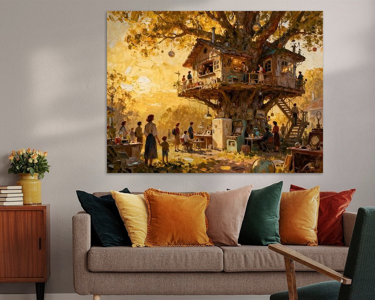 Example of the artwork in a room