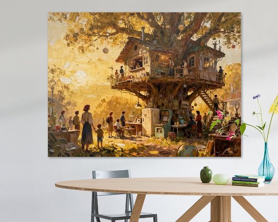 Example of the artwork in a room