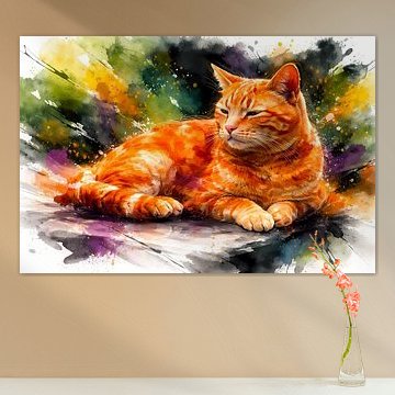 Roter Kater im Garten