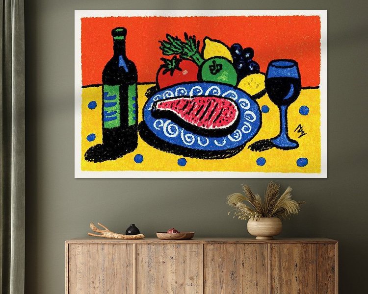 Example of the artwork in a room