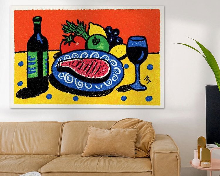 Example of the artwork in a room