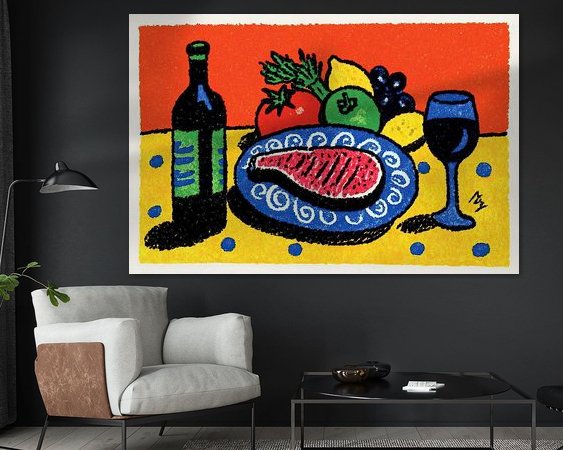 Example of the artwork in a room