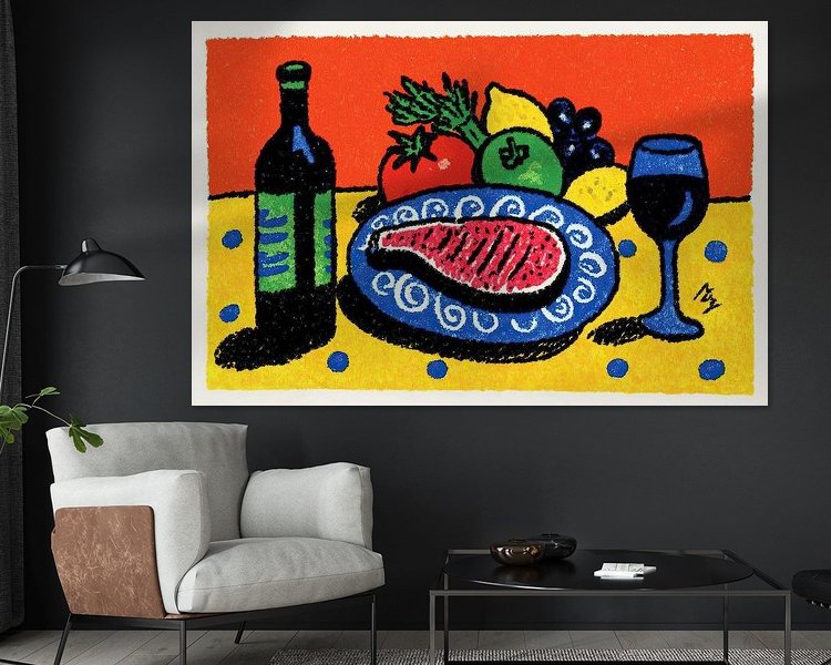 Example of the artwork in a room