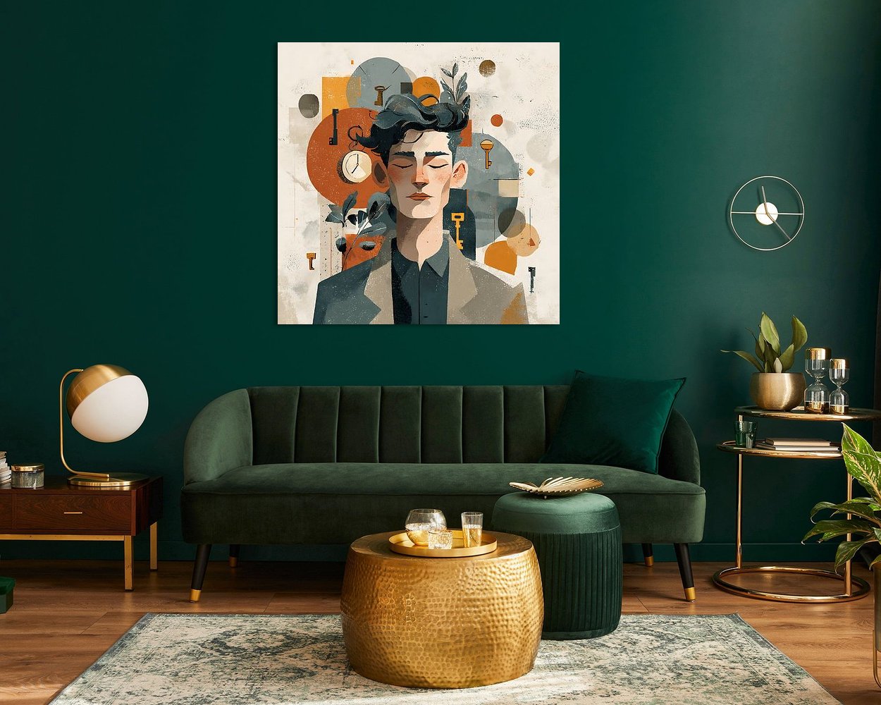 Example of the artwork in a room