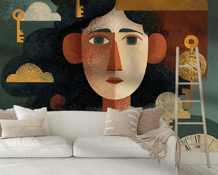 Example of the artwork in a room