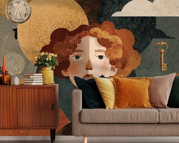 Example of the artwork in a room