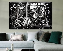 Example of the artwork in a room