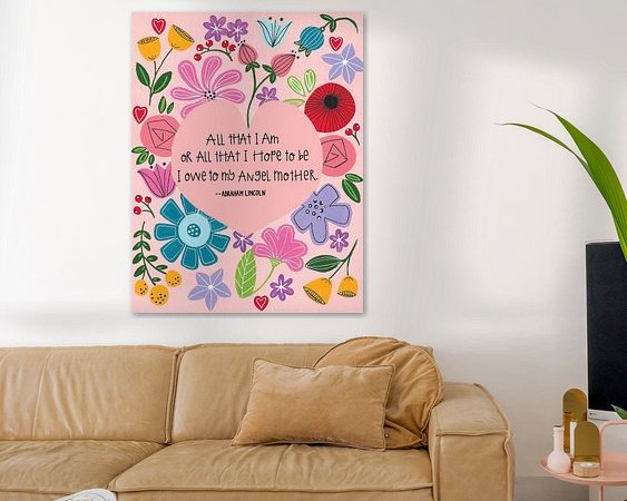 Example of the artwork in a room