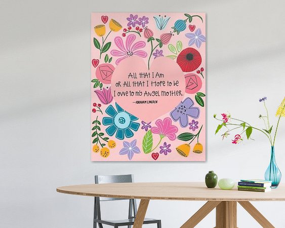 Example of the artwork in a room