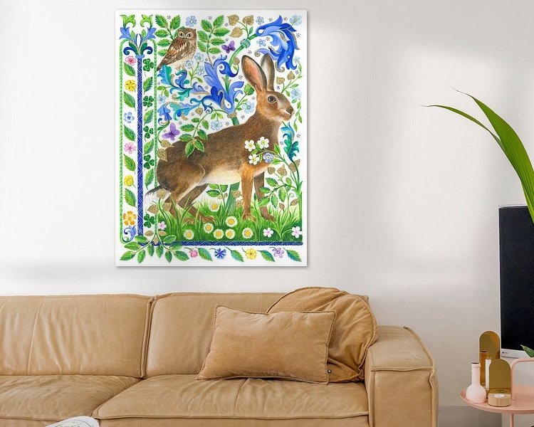 Example of the artwork in a room