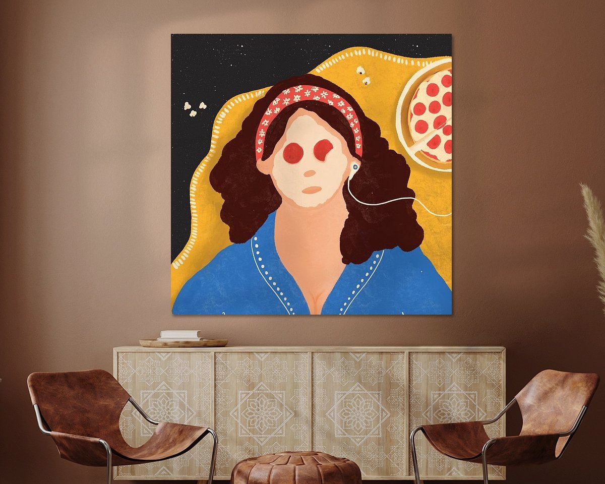 Example of the artwork in a room