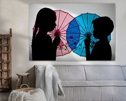 Example of the artwork in a room