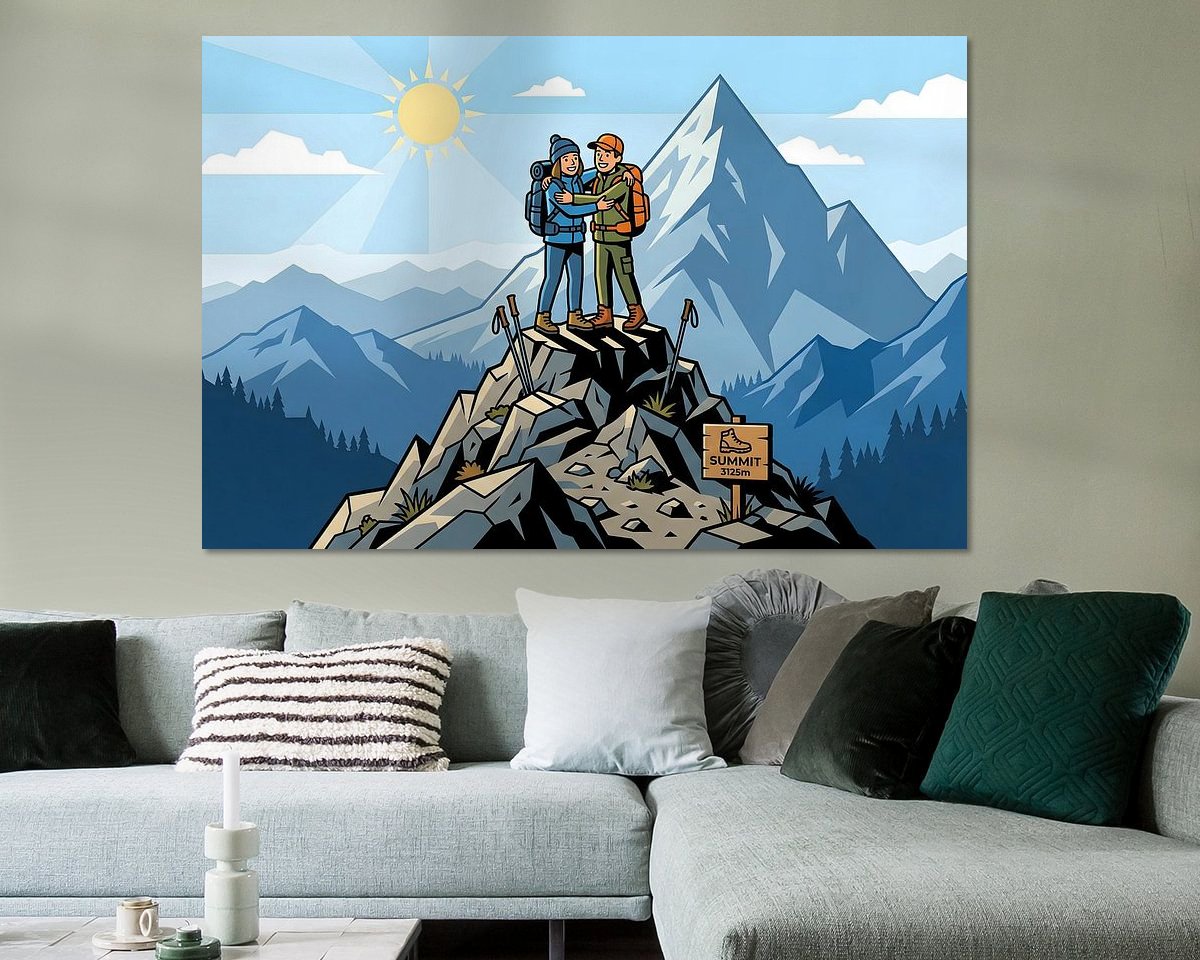 Example of the artwork in a room