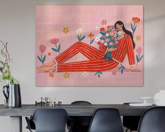 Example of the artwork in a room