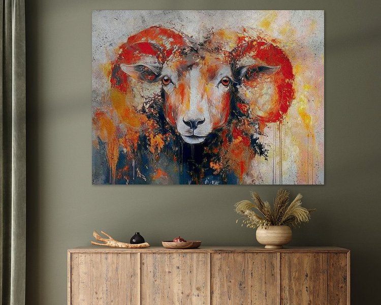 Example of the artwork in a room