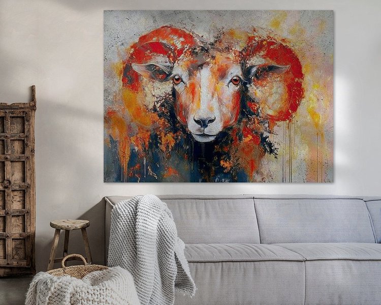 Example of the artwork in a room