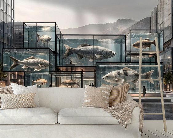 Example of the artwork in a room