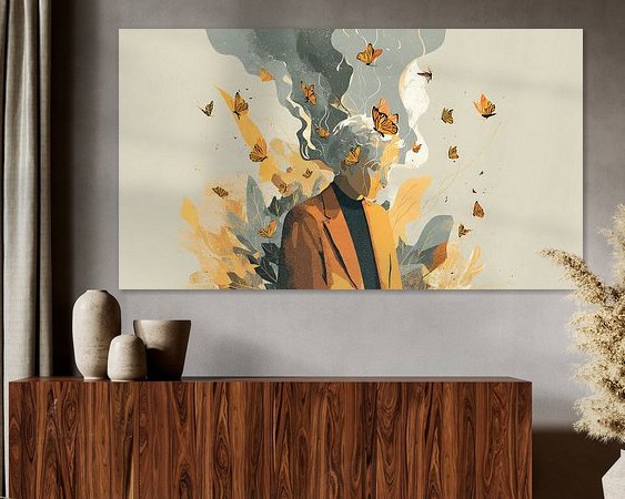 Example of the artwork in a room