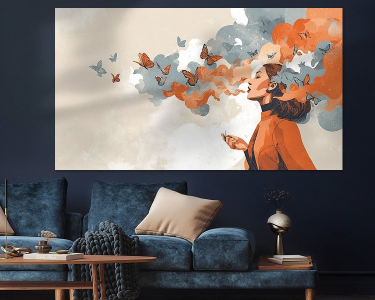 Example of the artwork in a room