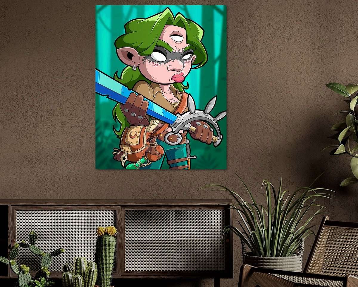 Example of the artwork in a room