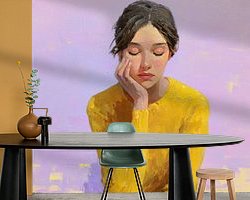 Example of the artwork in a room