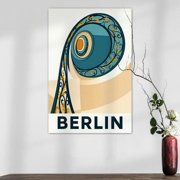 Escalier en colimaçon Berlin – Poster artistique architectural