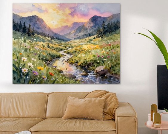 Example of the artwork in a room