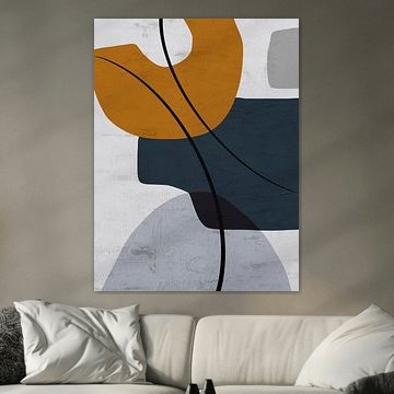 Art abstrait organique géométrique moderne